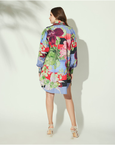 Orchid Stripe shirt dress