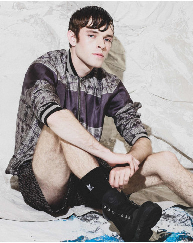 FSP Blue monogrammed bomber jacket