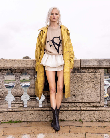 Beige FSP Monogrammed Jumper