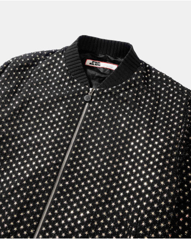 Black overall embellished jacket