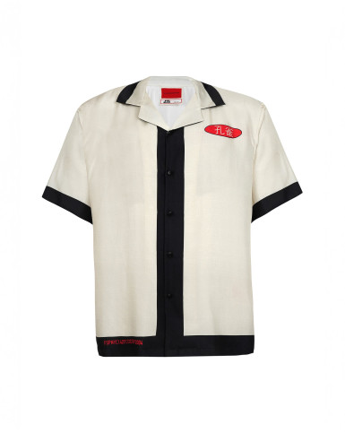 Ivory-based, black-bordered 'FSP Club' shirt