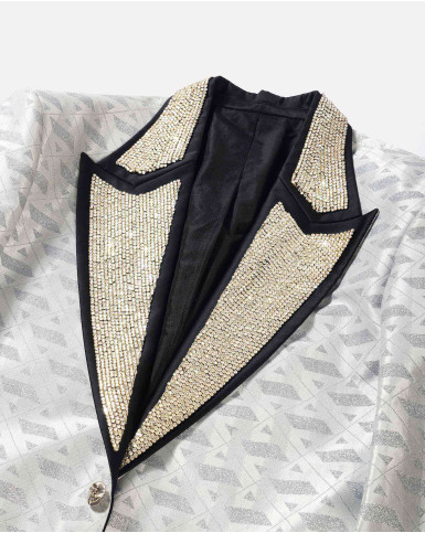 Snow white FSP embellished blazer