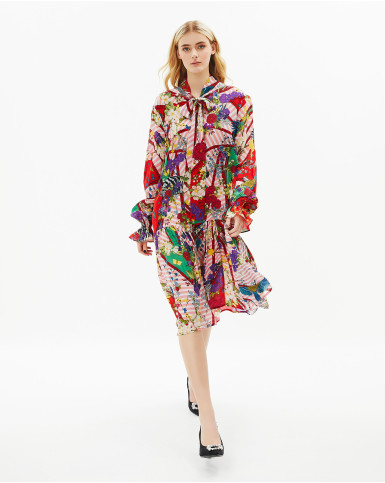 Abstract Flora Dress