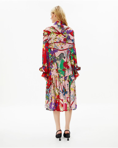 Abstract Flora Dress