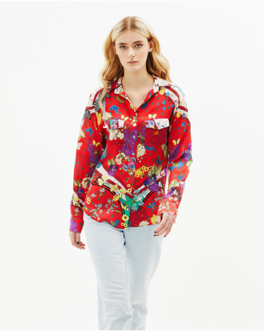 Abstract Flora Shirt