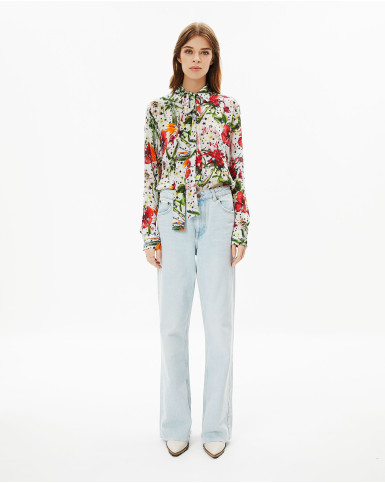 Star-Studded Floral Shirt
