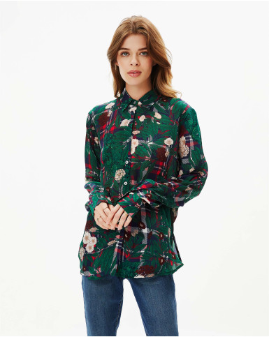 Gingham Floral Shirt