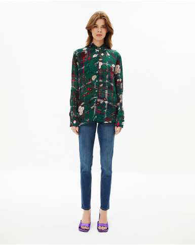 Gingham Floral Shirt