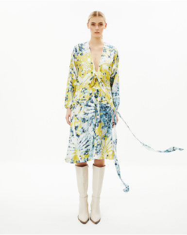 Yellow Divine Midi Dress