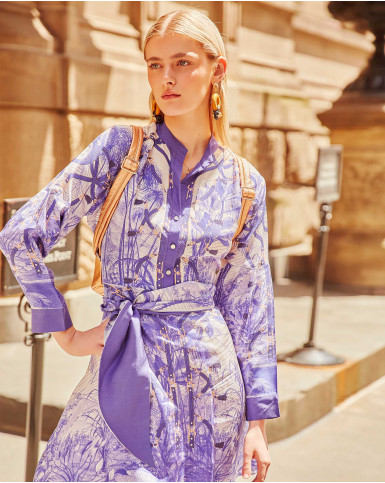 Azure Fauna short dress