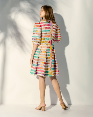 Springtime Whispers flared short dress