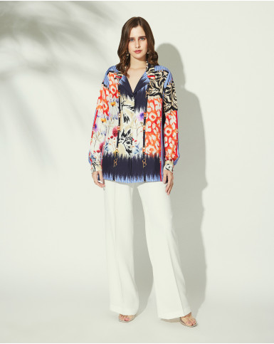 Tangerine Bloom Shirt