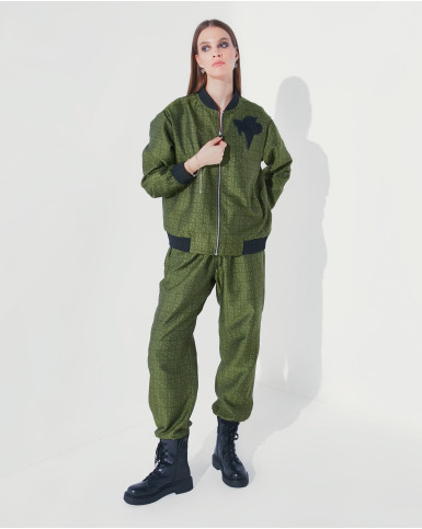 FSP Olive monogrammed bomber set