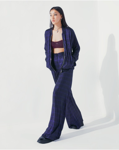Purple FSP monogrammed bomber set