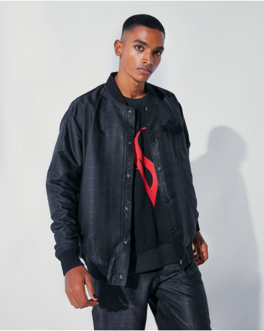 FSP monogrammed black bomber jacket
