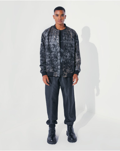 Texturised FSP monogrammed jacket