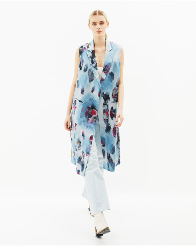 Blue Love Long Jacket