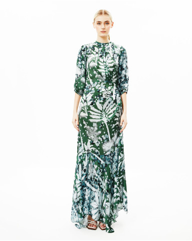 Chaparral Green Long Dress