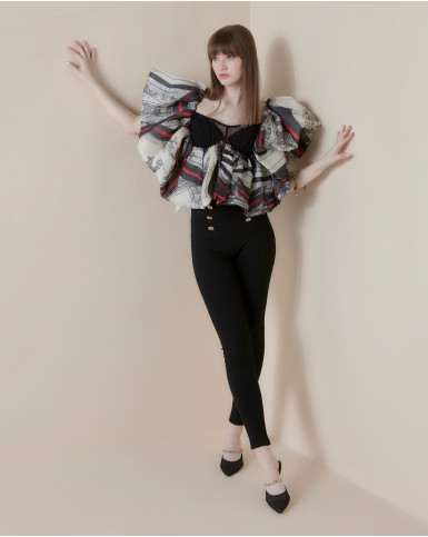 Crimson Nouveau crop top