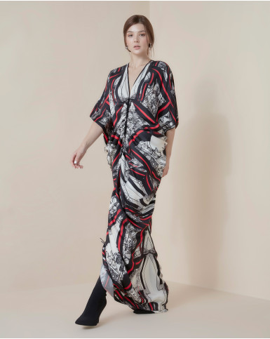 Crimson Nouveau pull up dress