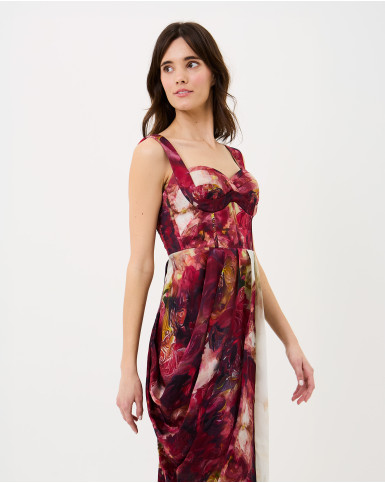 Scarlet Bloom Corset Dress