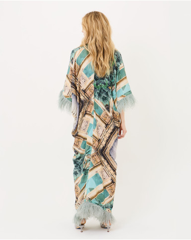 Palm and Prism Tie-up Kaftan