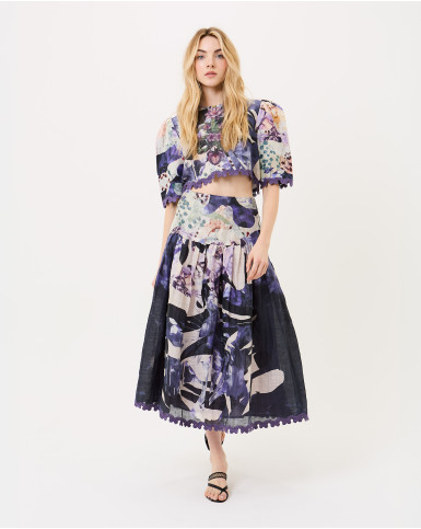 Garden of Wisteria Cropped Top