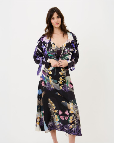Garden of Wisteria Cropped Jacket