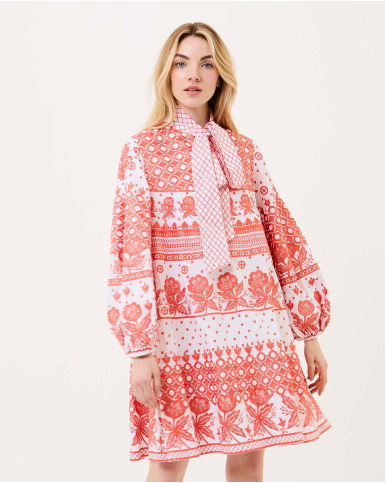 Neon-Flare Tent Dress