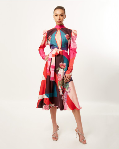 Botanic Wink World Midi Dress