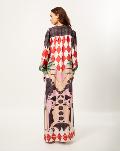 Dark Tropical Dream Kaftan Dress