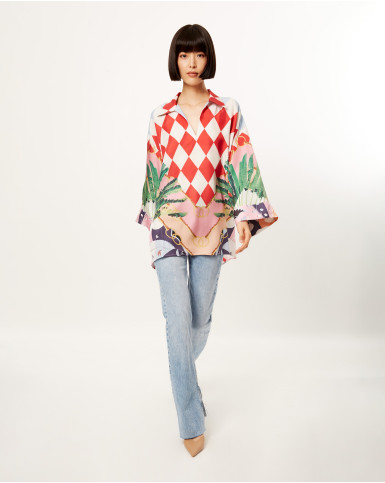 Dark Tropical Dream classic Blouse