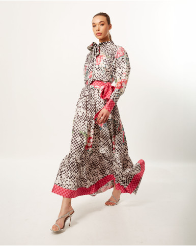Monochrome Botanic Checker Co-Ord Set