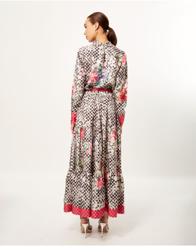 Monochrome Botanic Checker Co-Ord Set
