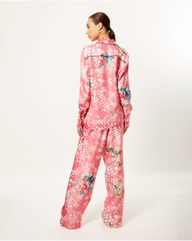 Pink Botanic Checker Co-Ord Set