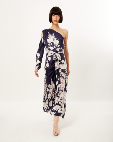 Midnight Zinnia Long Dress