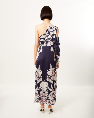 Midnight Zinnia Long Dress