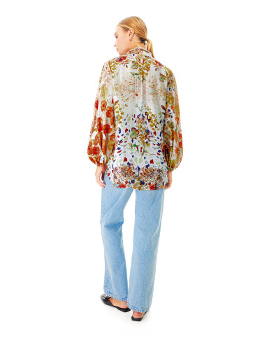 Zinnia Summer Fete tie up blouse