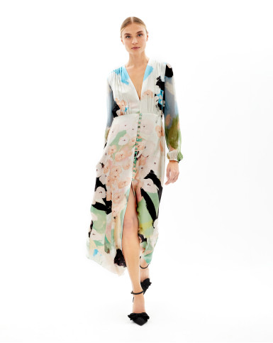 Bohemian Blooms pLeated dress