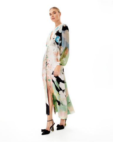 Bohemian Blooms pLeated dress