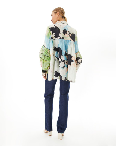 Bohemian Blooms pLeated top
