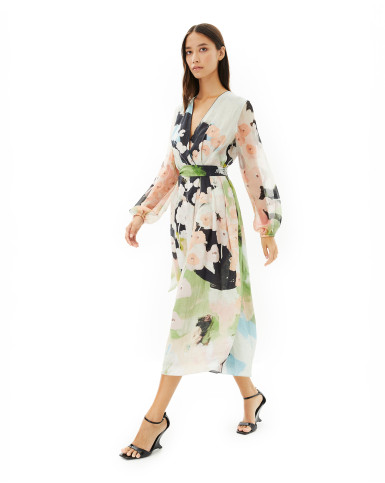 Bohemian Blooms wrap dress