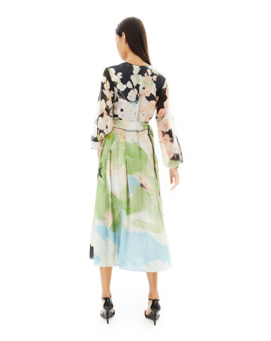 Bohemian Blooms wrap dress