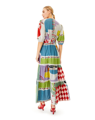 Doodlage tiered long dress