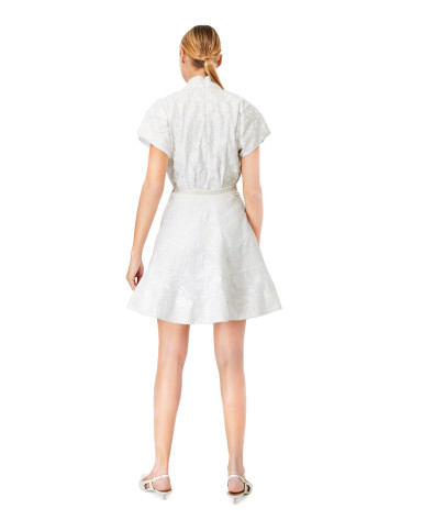 White Lea linen blouse & skirt co-ord set
