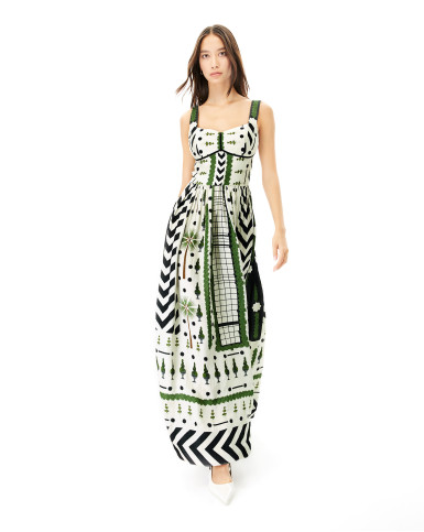 Macha Palm long dress