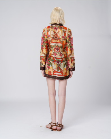 Flame Bloom Short Tunic