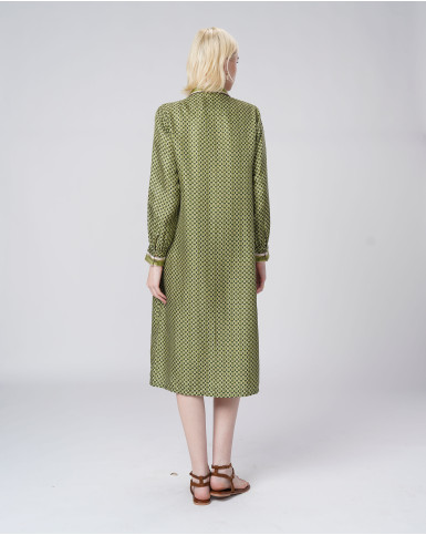 Olive Branch Shirt Dress