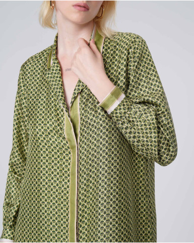 Olive Branch Shirt Dress