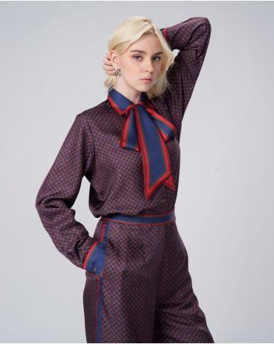 Oxblood Grid Co-Ord Set